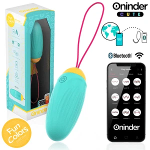 ONINDER CUTE - ÅUF VIBRO-ROTATIF EN SILICONE AVEC PIERRE PRÃCIEUSE - APPLICATION GRATUITE DANS LE MONDE ENTIER